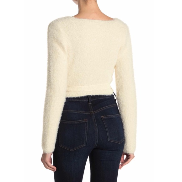 Wild Honey Fuzzy Wrap Sweater - Picture 2 of 2